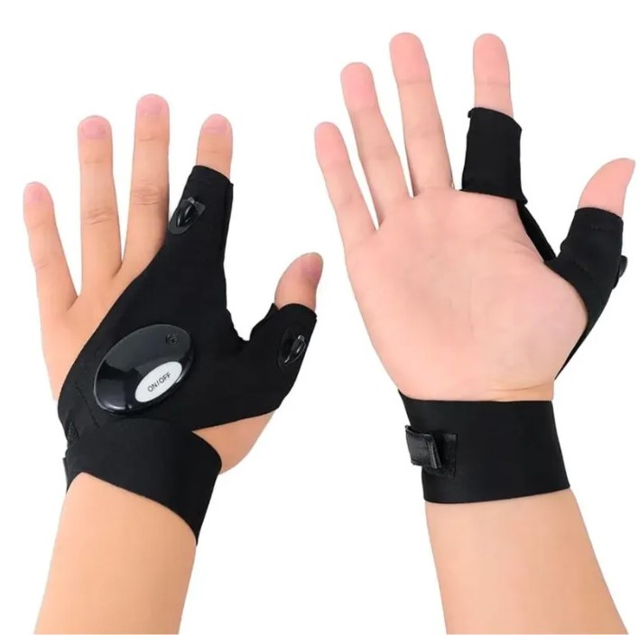 Guantes con luz led/linterna
