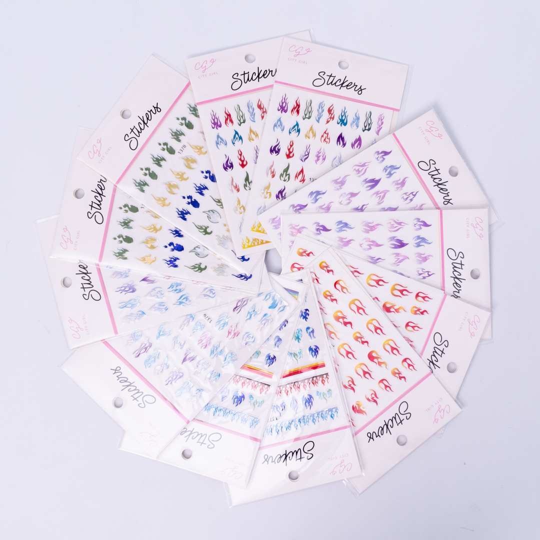 STICKERS VARIOS ( City, Nail art, Pop, Te, Dorit)