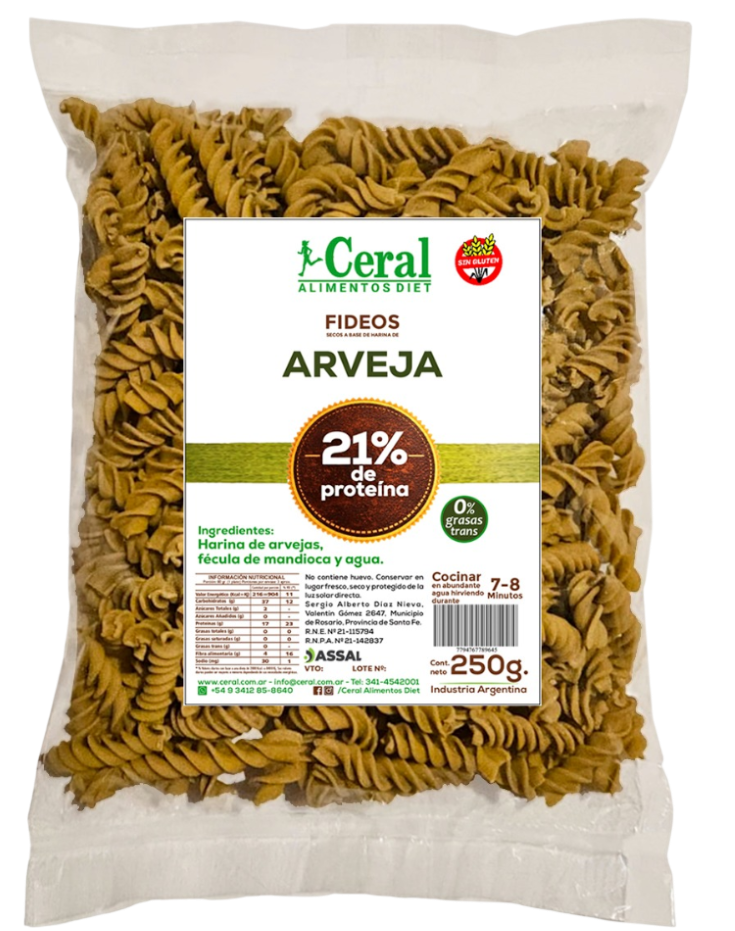 FIDEOS DE ARVEJA X250 GR CERAL