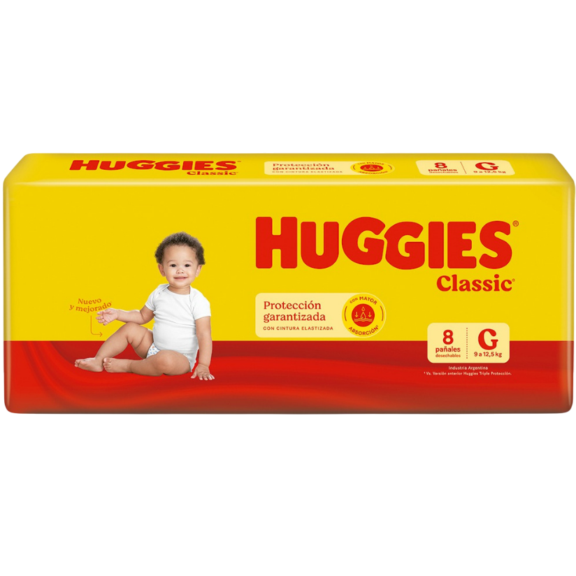 Pañal baby G 8u classic Huggies (12)