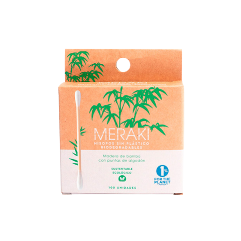 HISOPOS DE BAMBU x100u MERAKI