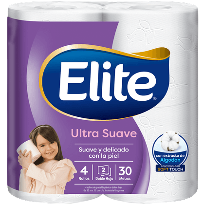 Papel higienico 4x30mts d/h ultra suave Elite (10)