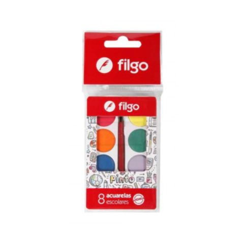 ACUARELA FILGO PINTO X 8 COLORES