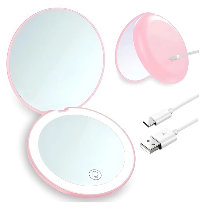 Mini espejo con Luz para Cartera