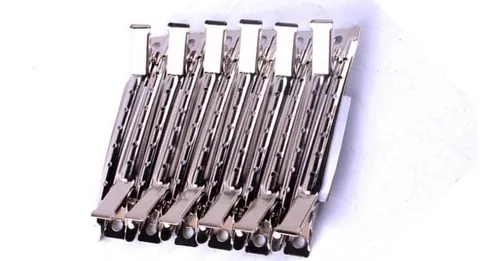 hair clip pinzas metal x 12