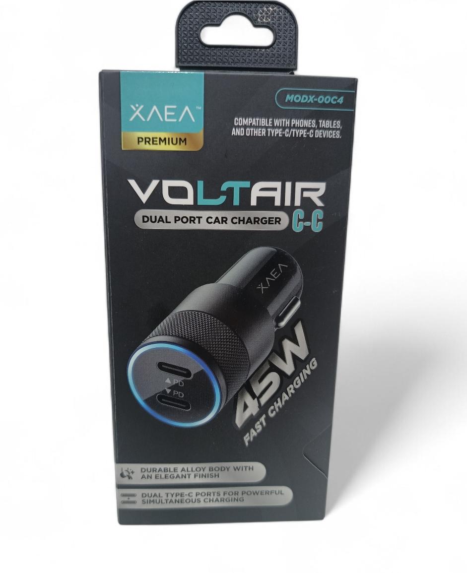 CARGADOR PARA AUTO VOLTAIR 2 TIPO C MODX-00C4