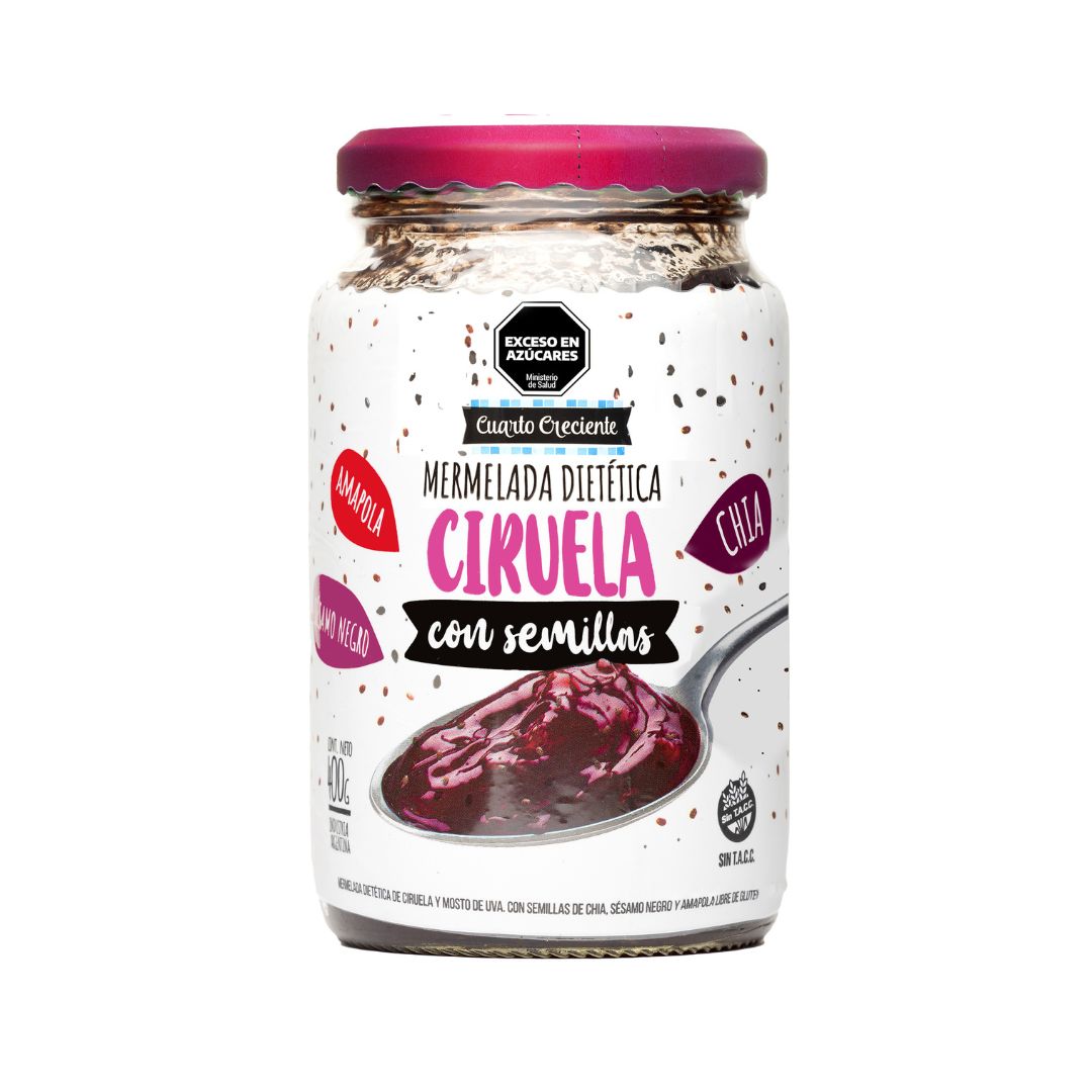 MERMELADA DE CIRUELA C/SEMILLAS X 400G CUARTO CRECIENTE