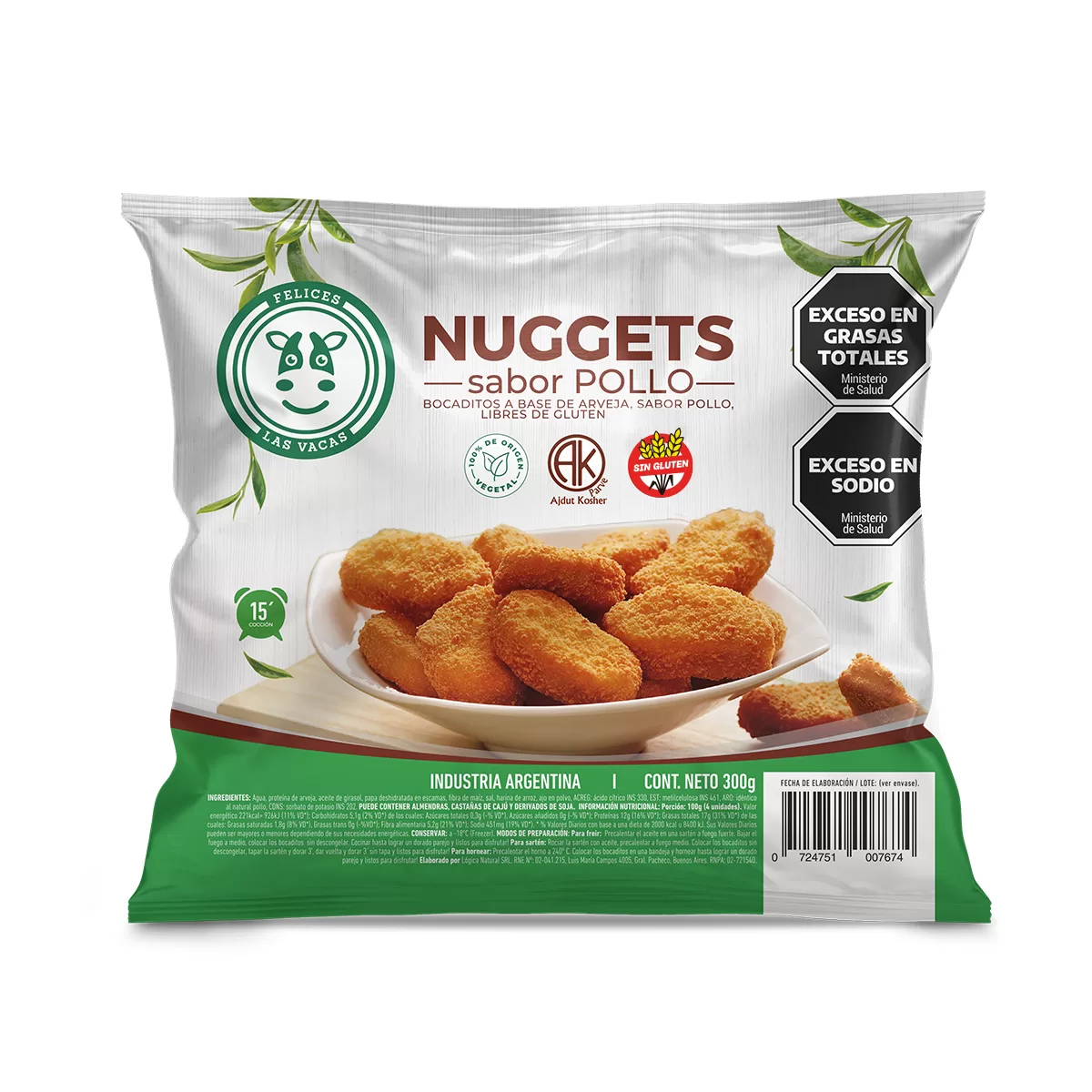 NUGGETS X 300 GR FELICES LAS VACAS
