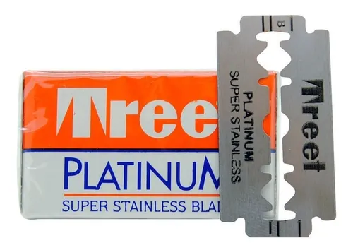 Cajas De Filos Treet Platinum Afeitar Barberia X 10