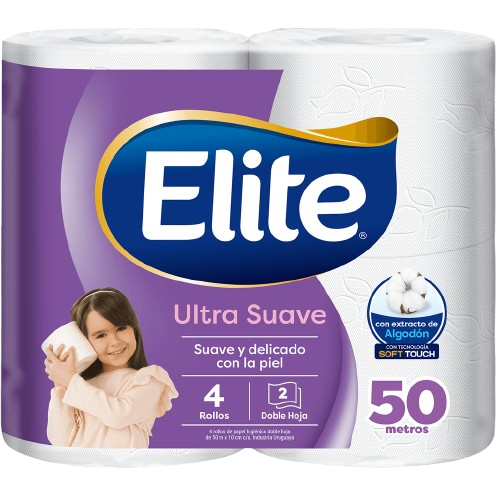 Papel higienico 4x50mts d/h ultra suave Elite (6)