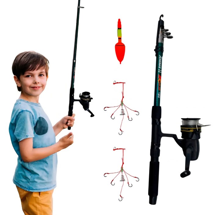 Caña de Pescar con accesorios - JUGUETE