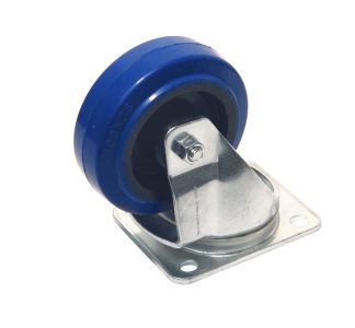 W0990V6-RUEDA AZUL GIRATORIA 80 MM CARGA MAX 180 KG X RUEDA