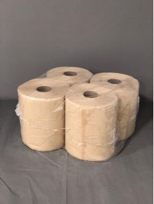 TOALLAS EN ROLLO BEIGE 200 mtrs 4U PESO 2,3 kg