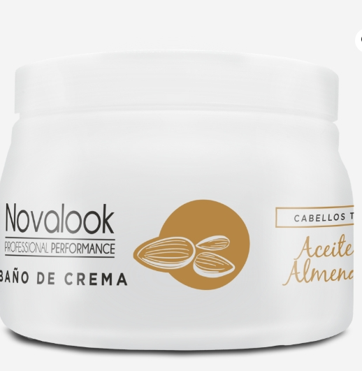 baño de crema aceite de almendras 500ml novalook