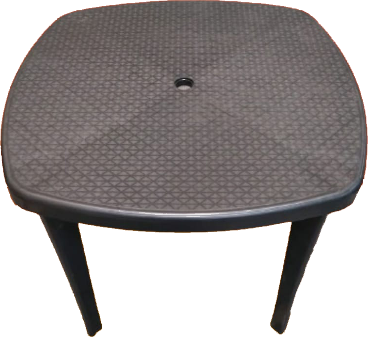 Mesa de plástico desmontable  85x85x72