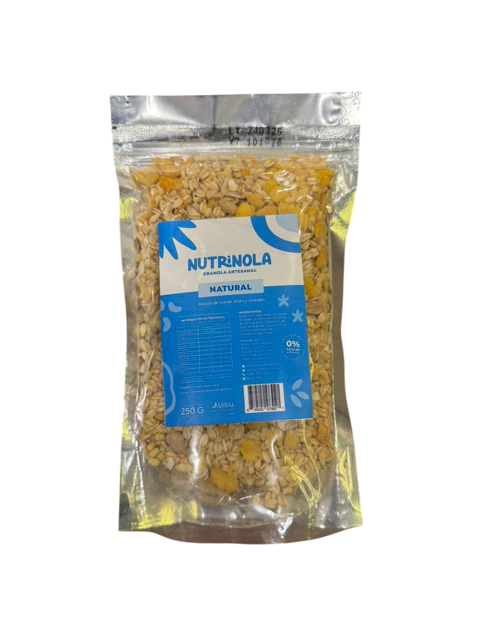 GRANOLA NATURAL X 250 GRS NUTRINOLA