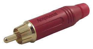 ACPRRED-AMPHENOL CONECTORES RCA MACHO ROJO