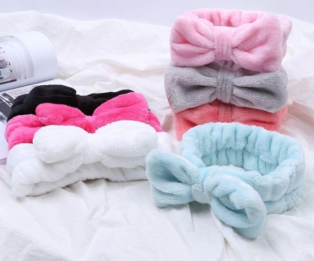 vincha peluche con moño barbie