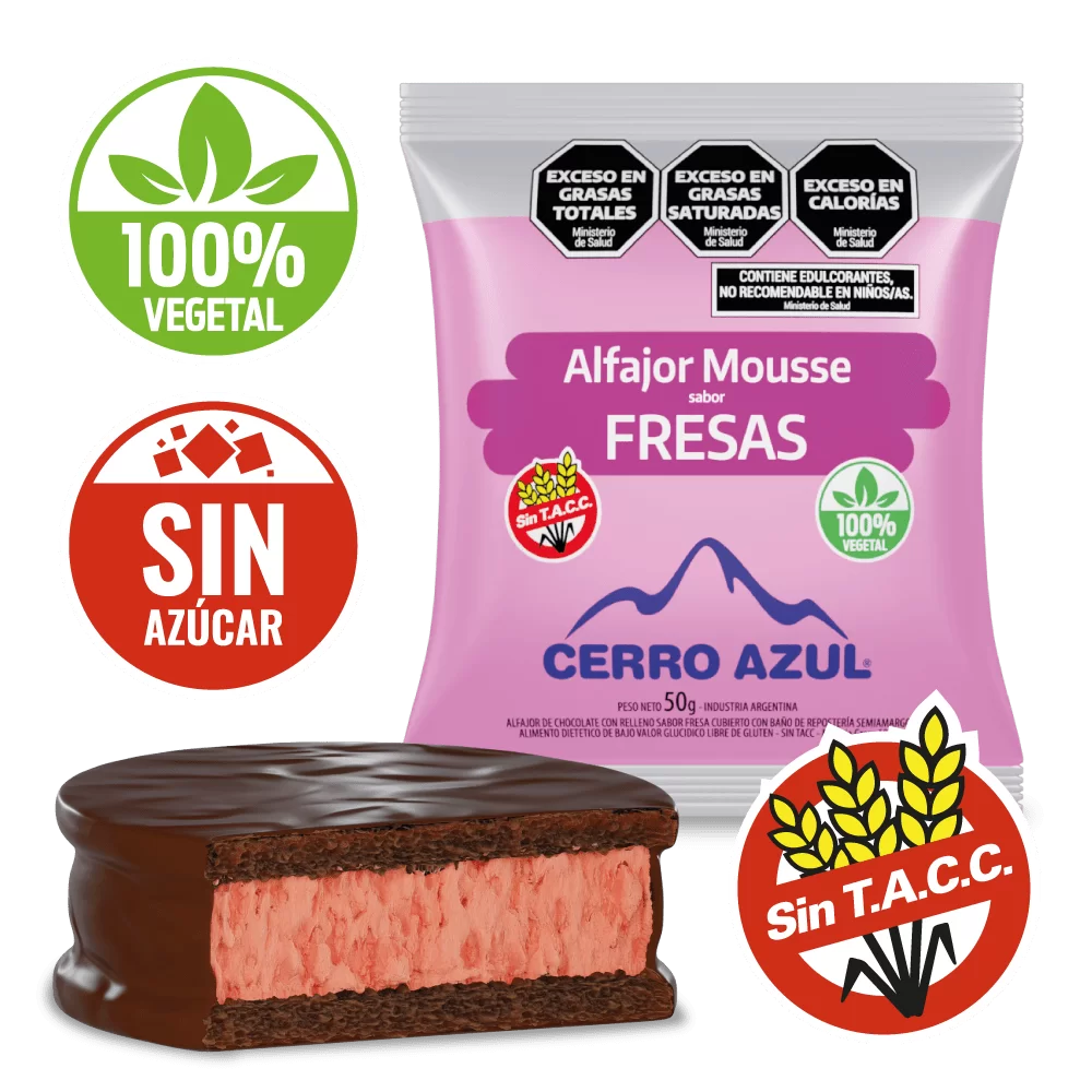 ALF. MOUSE DE FRESA S/AZUCAR CERRO AZUL