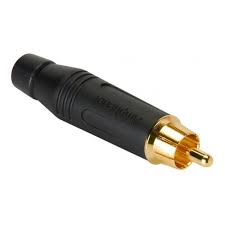 ACPRBLK-AMPHENOL CONECTORES RCA MACHO NEGRO