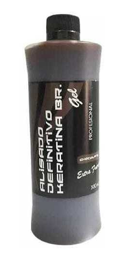 alisado definitivo keratina br 500 ml gel chocolate extra fuerte