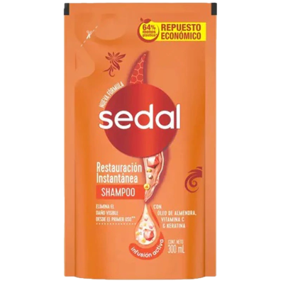 Shampoo 300ml DP restauracion instantanea Sedal (12)