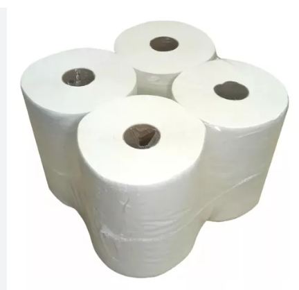 TOALLAS EN ROLLO SAUCO BLANCO PREMIUM 4U