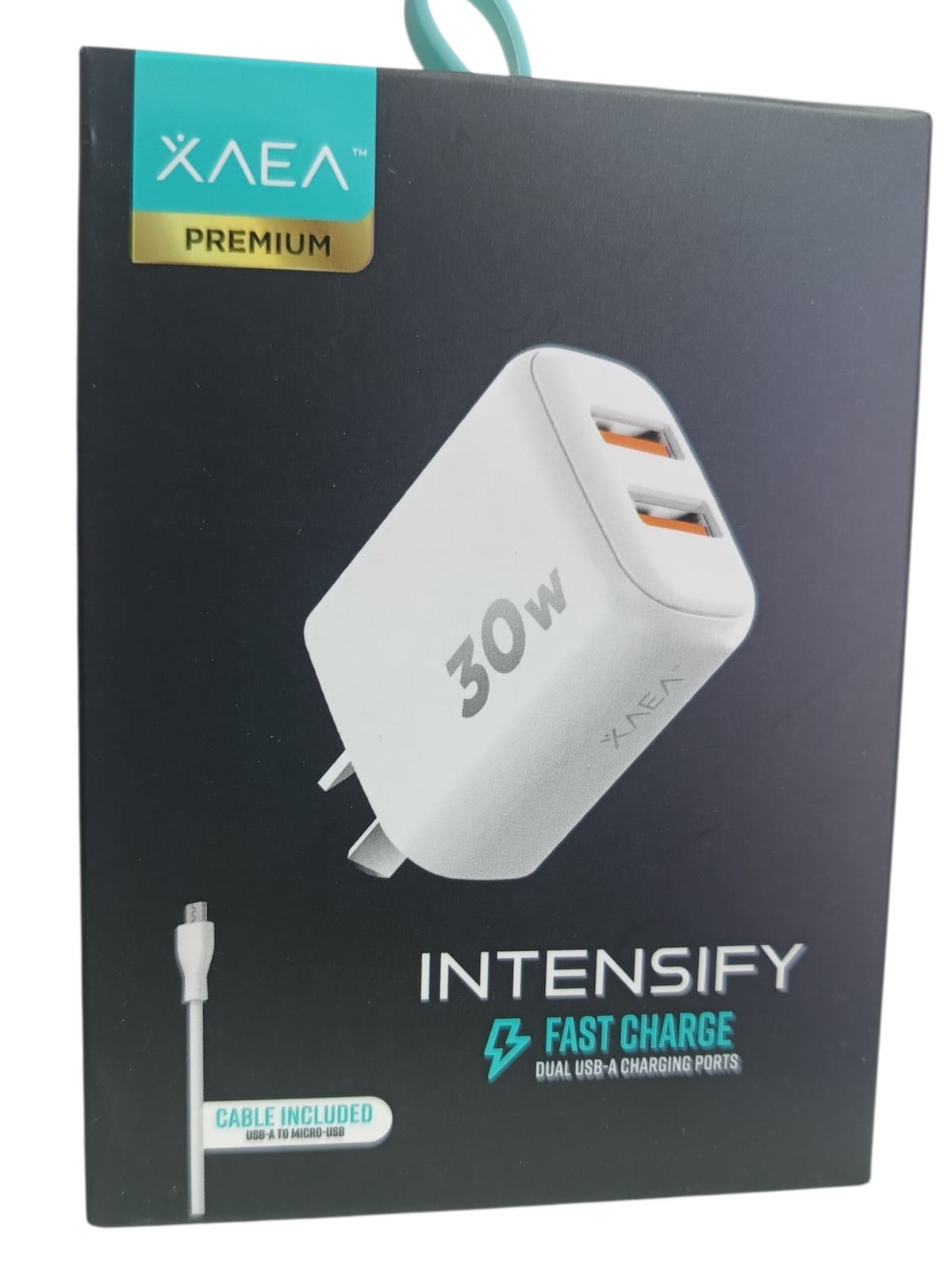 CARGADOR V8 POWER 30w 2USB+CABLE
