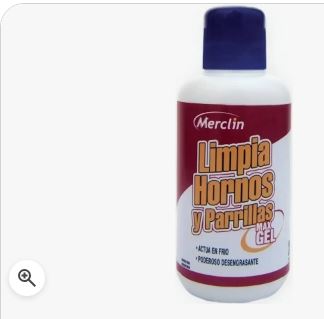 limpia hornos gel merclin max botella 500ml