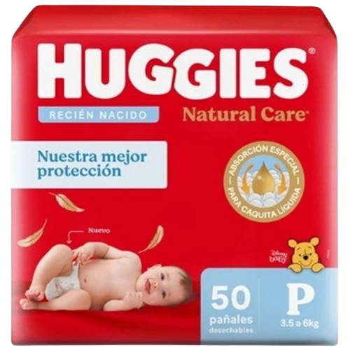 Pañal baby P 50u natural care Huggies (2)