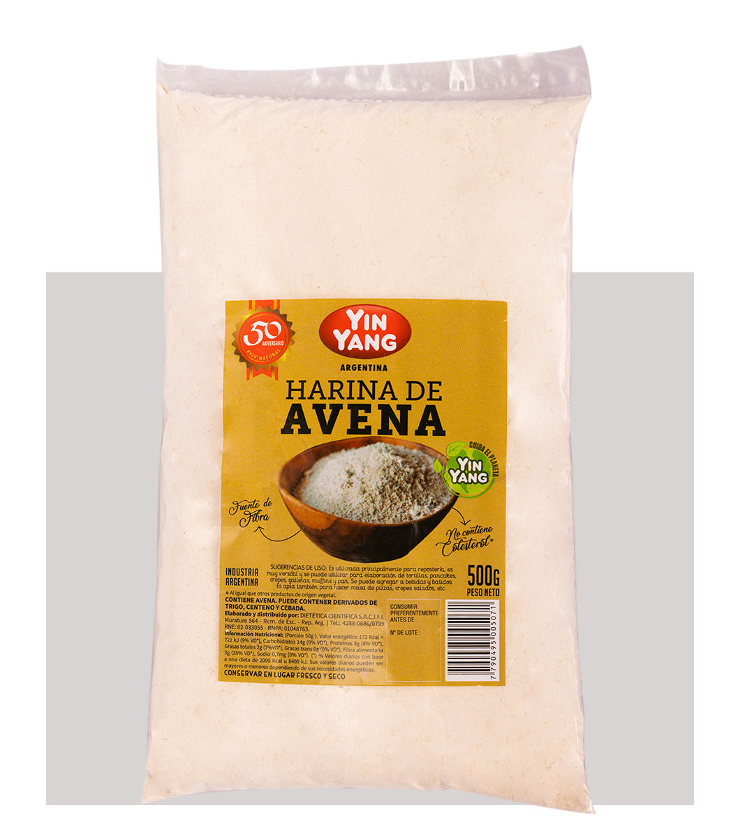 HARINA DE AVENA X 500 GR YING YANG