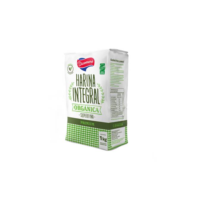 HARINA INTEGRAL ORGANICA X 1 KG DICOMERE