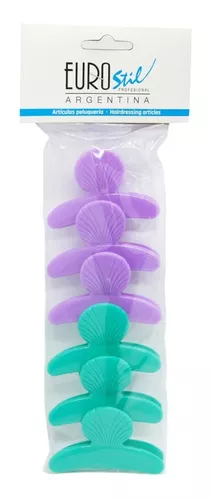 Eurostil Broches Pinza Separadores Plástico Peluquería 50089