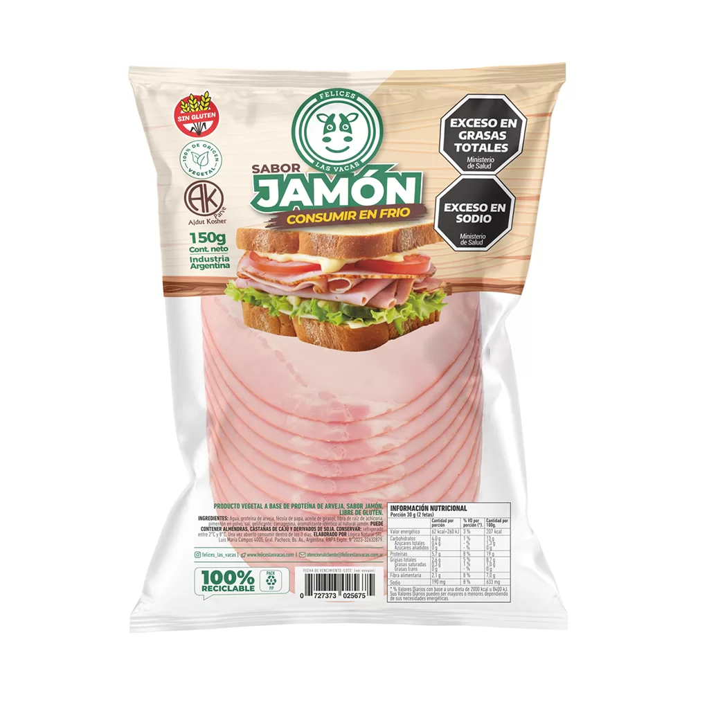 JAMON EN FETAS X 150G FELICES LAS VACAS
