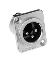 AC3MDZ-AMPHENOL CONECTORES XLR MACHO CHASIS CUADRADO