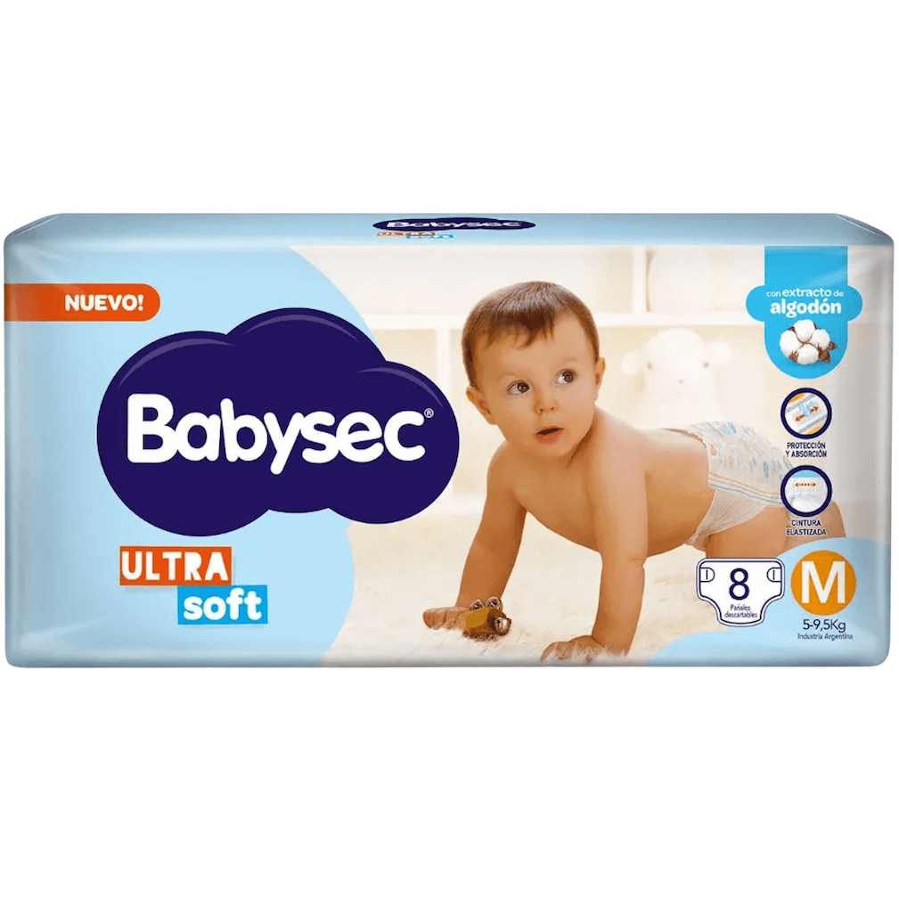 Pañal baby M 8u ultra soft Babysec (20)