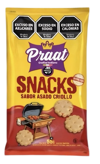 SNACK DE ASADO CRIOLLO X 55 GRS PRAAT