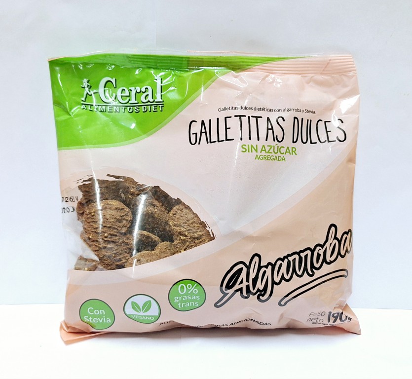 GALLETAS ALGARROBA X 190 GR CERAL