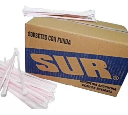 SORBETE CON FUNDA CAJA X 1000U 0,5 cm x 21.5 cm COD01