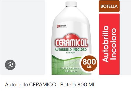 CERAMICOL BRILLO RESISTENTE INCOLORO 800ML