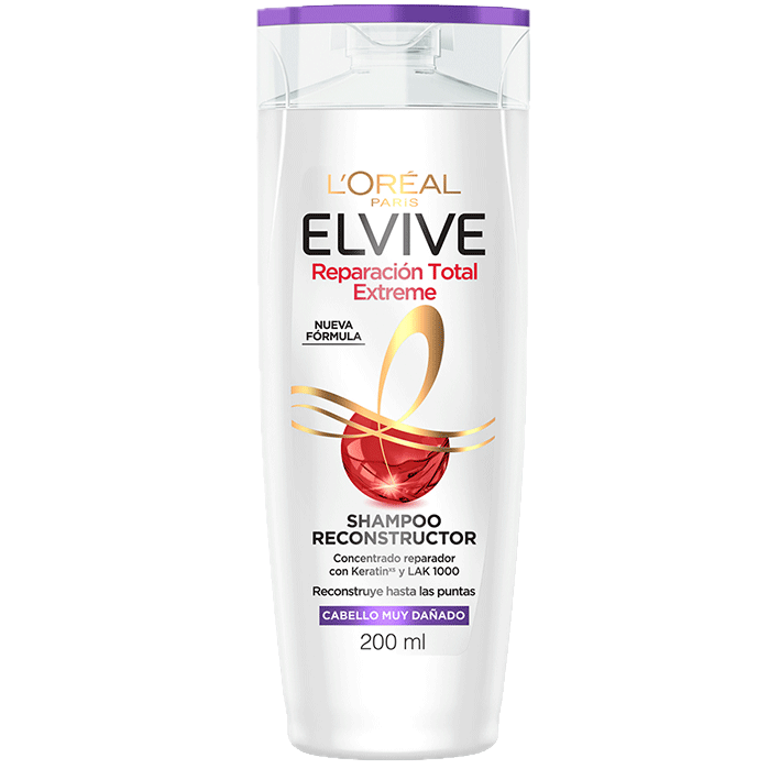 Shampoo 200ml reparacion total extreme Elvive (12)