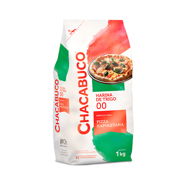 HARINA 00 DE PIZZA NAPOLETANA X 750G CHACABUCO