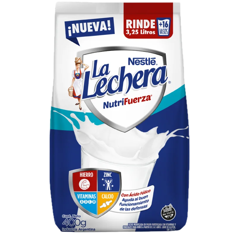 Leche modificada en polvo 400g nutrifuerza La Lechera