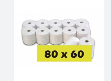 ROLLO TERMICO 80 MM X 60 MTRS