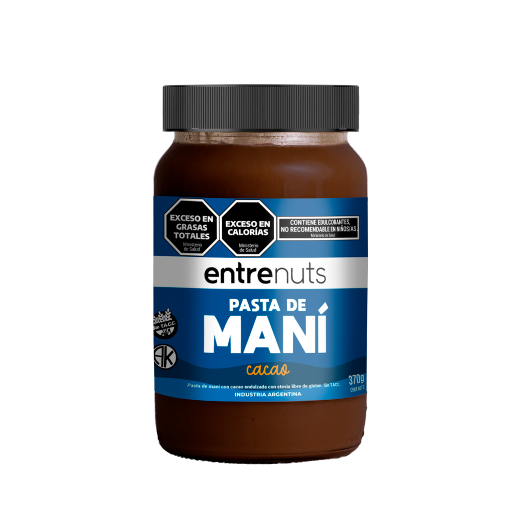 PASTA DE MANI CACAO X 370 GRS ENTRENUTS