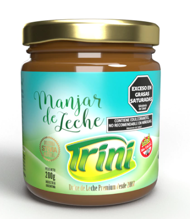 DULCE DE LECHE X 200 GR C/STEVIA TRINI