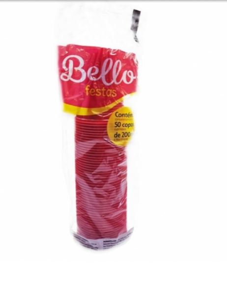 vaso BELLOCOP FIESTA  50U 200CC COLORES VARIOS