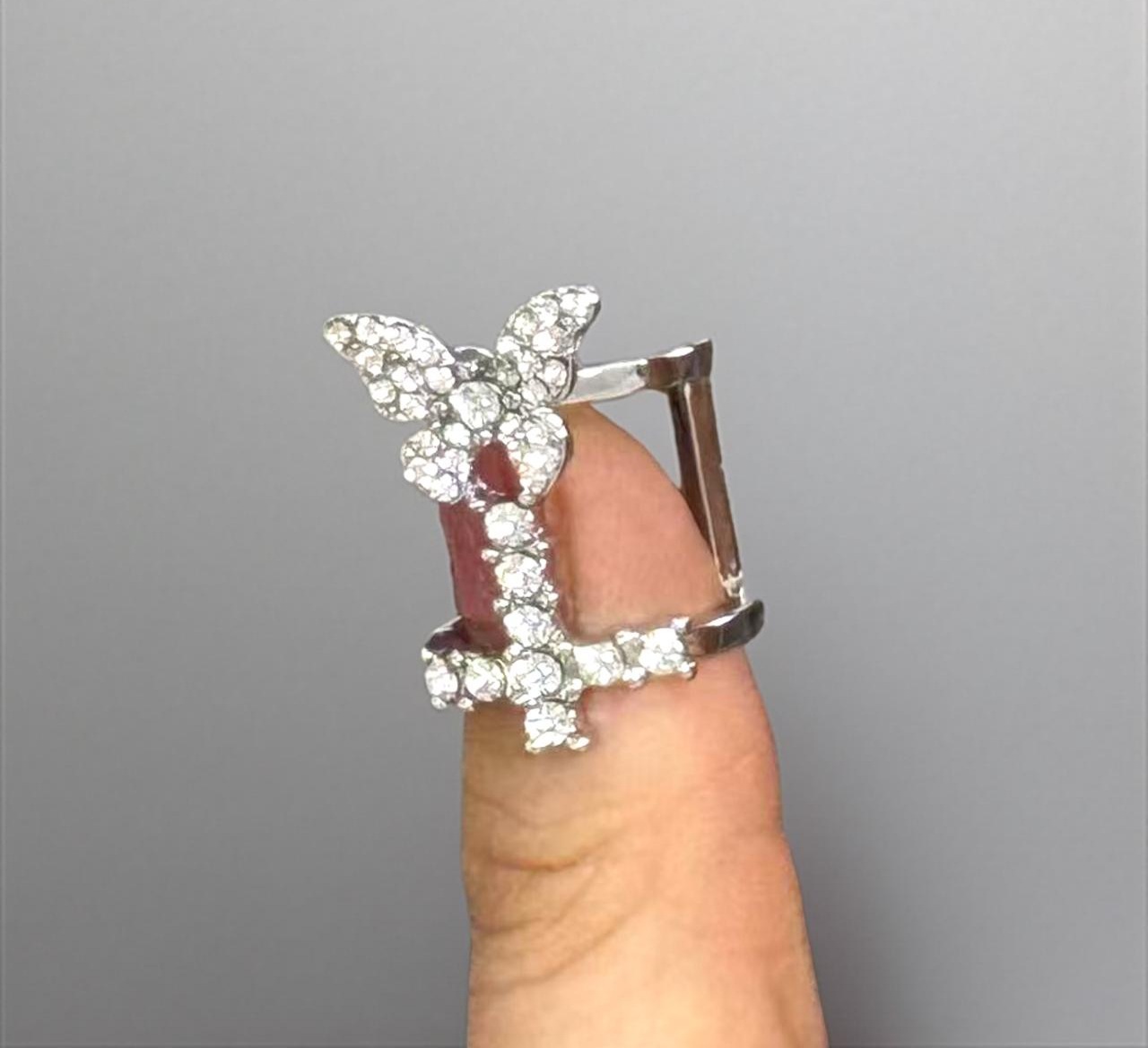 ANILLO PLATEADO MARIPOSA