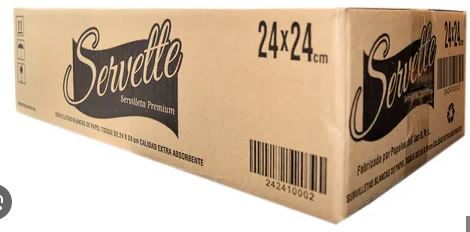 servilleta 24x24 beige SERVETTE CAJA 1000U