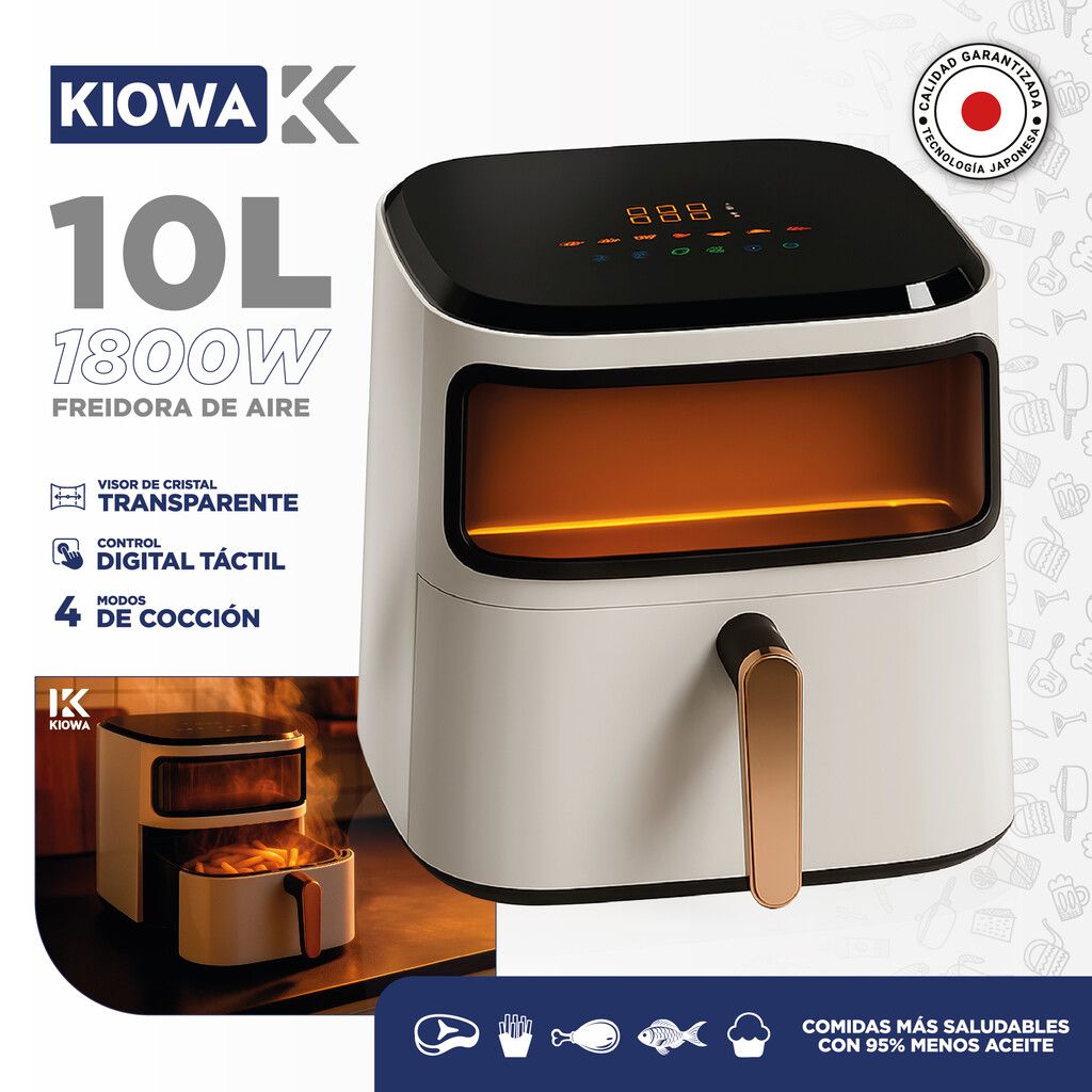 FREIDORA DE AIRE 1800W 10L